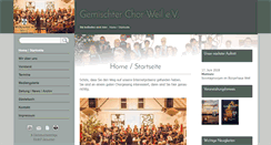 Desktop Screenshot of chor-weil.de