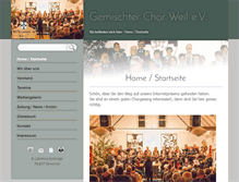 Tablet Screenshot of chor-weil.de
